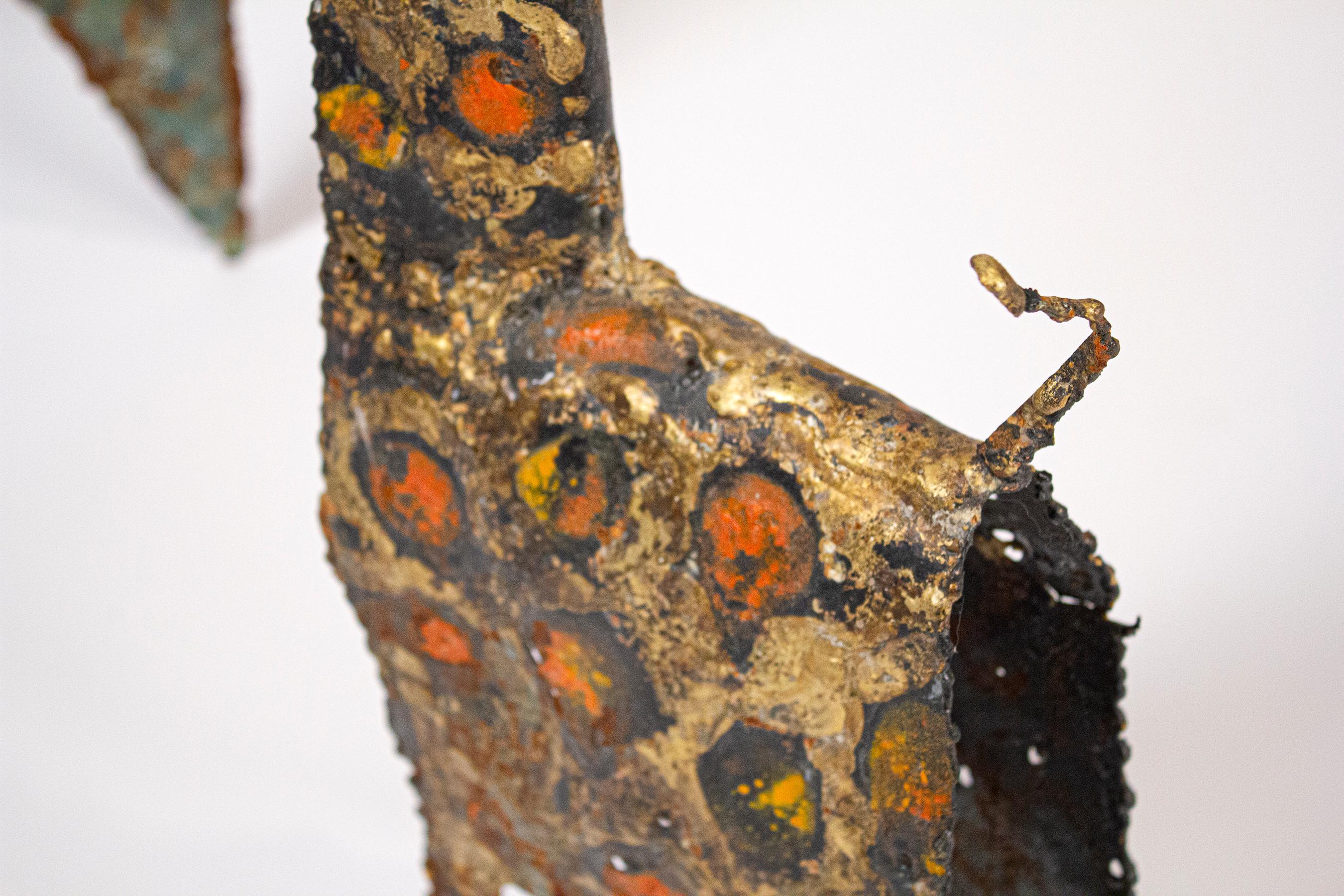 James Bearden Trio de sculptures de girafes brutalistes 
