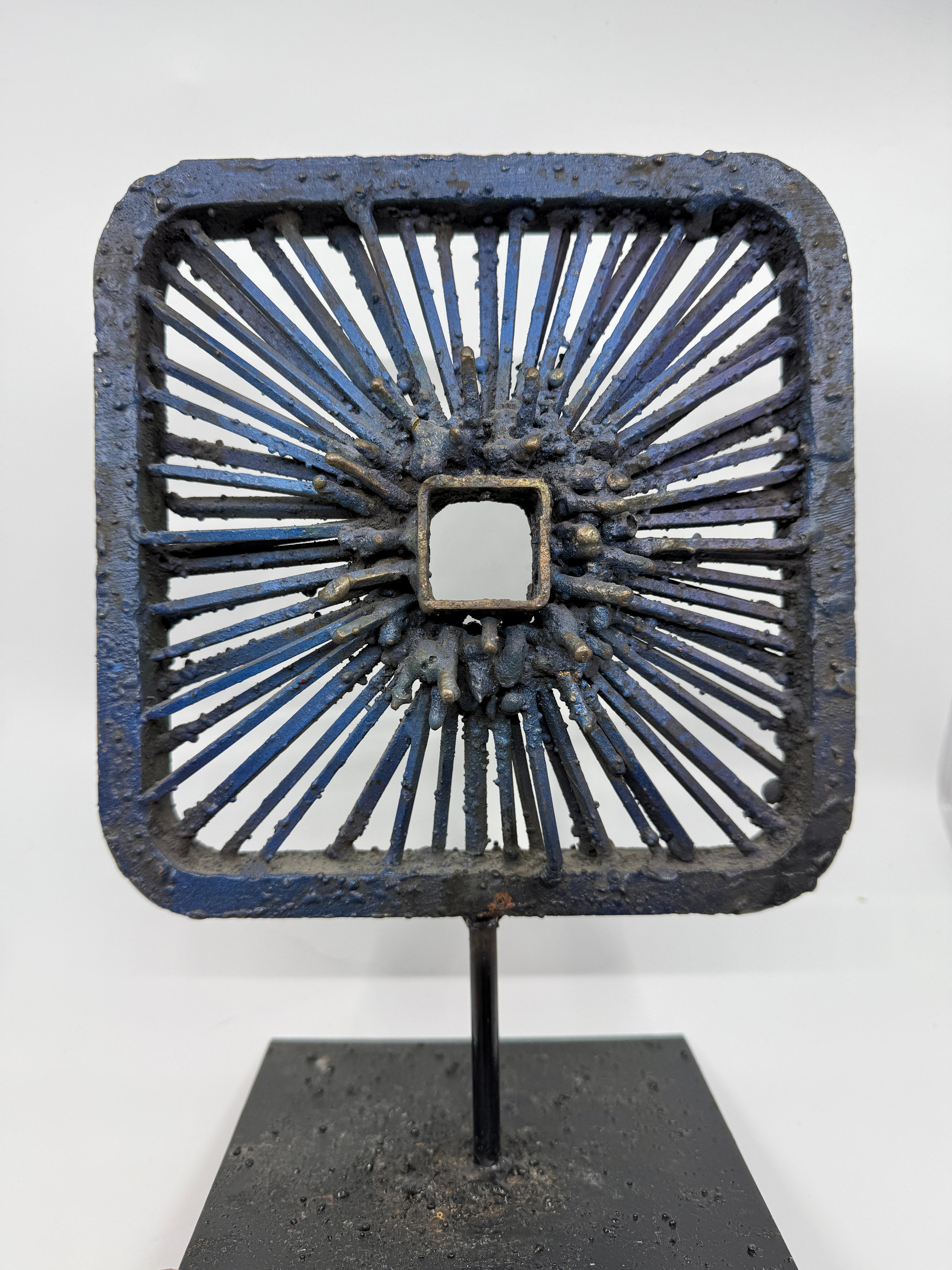 James Bearden Torch Cut Steel Brutalist Sculpture For Sale 4