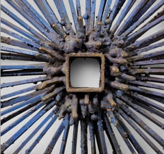 James Bearden Scultura brutalista in acciaio con taglio a torcia