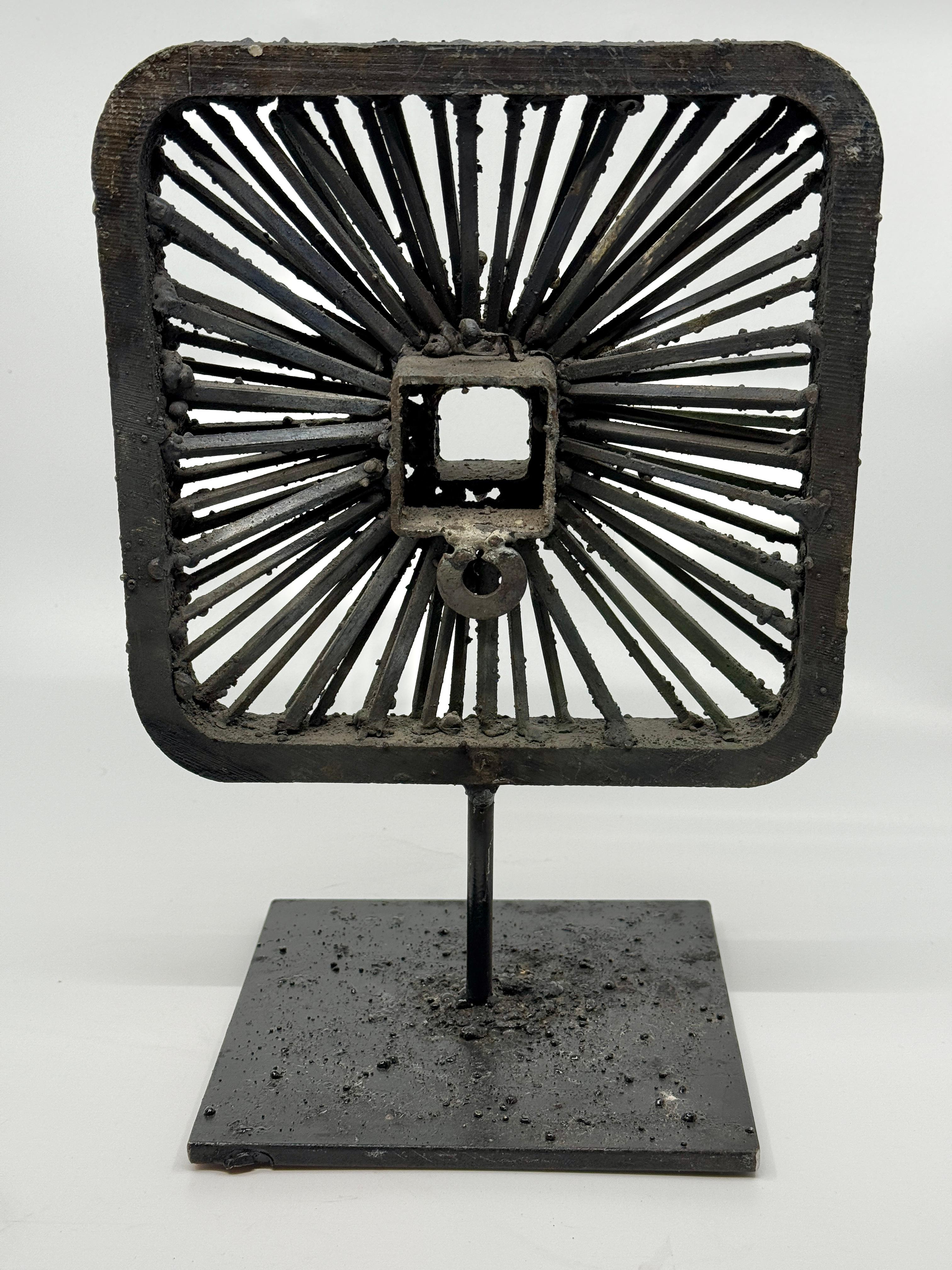 James Bearden Torch Cut Steel Brutalist Sculpture For Sale 14
