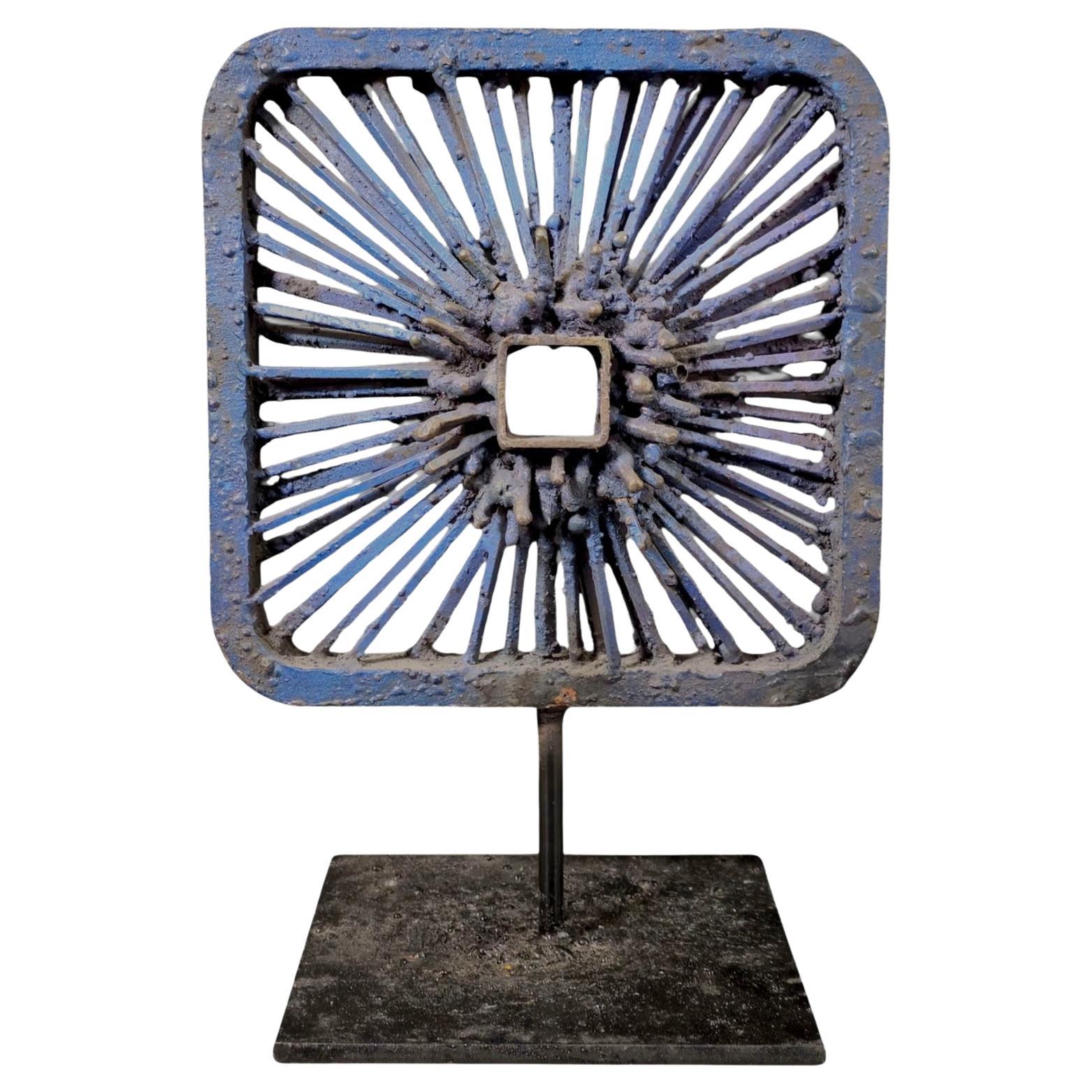 James Bearden Torch Cut Steel Brutalist Sculpture
