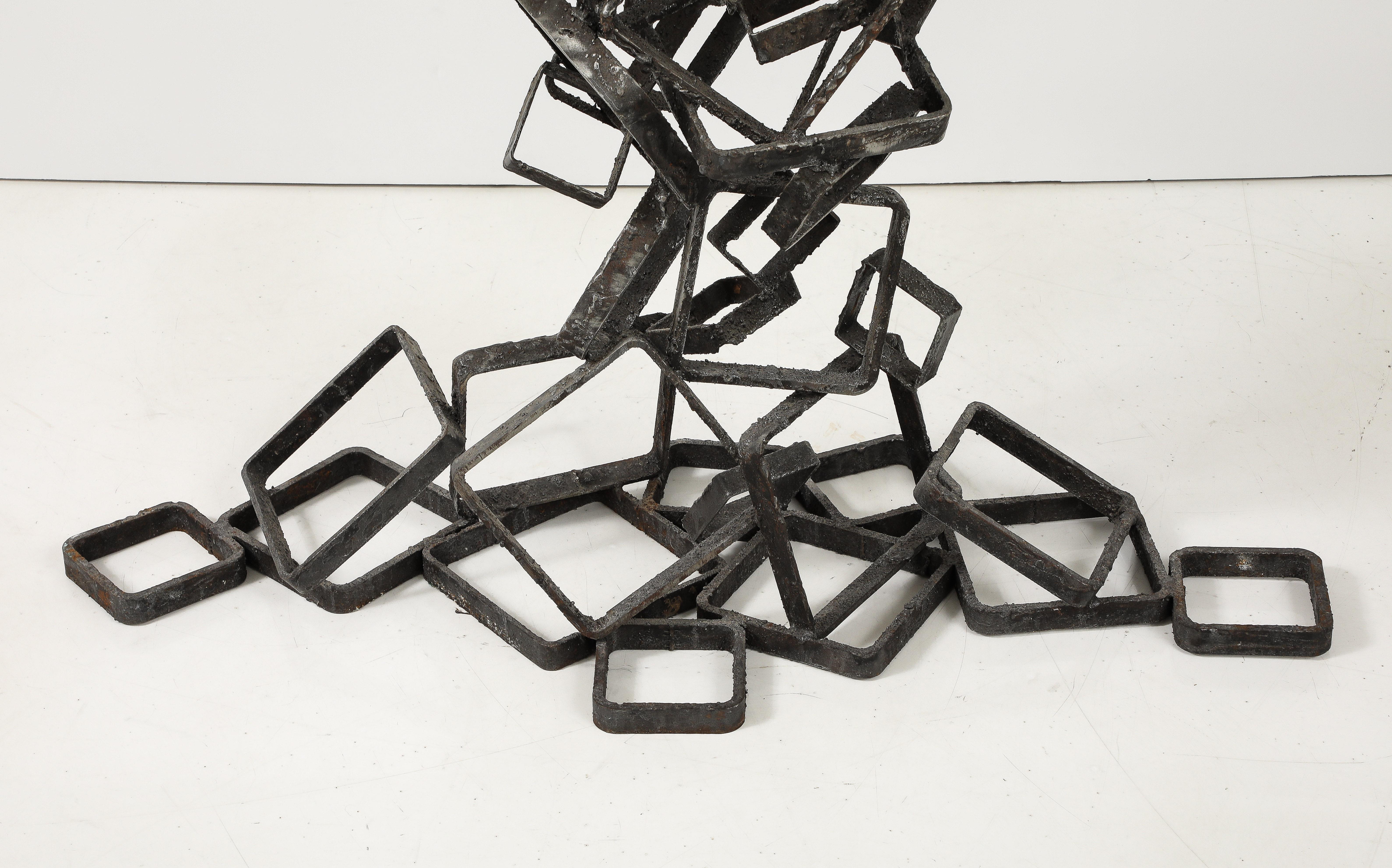 James Bearden Welded Steel Brutalist Console For Sale 7