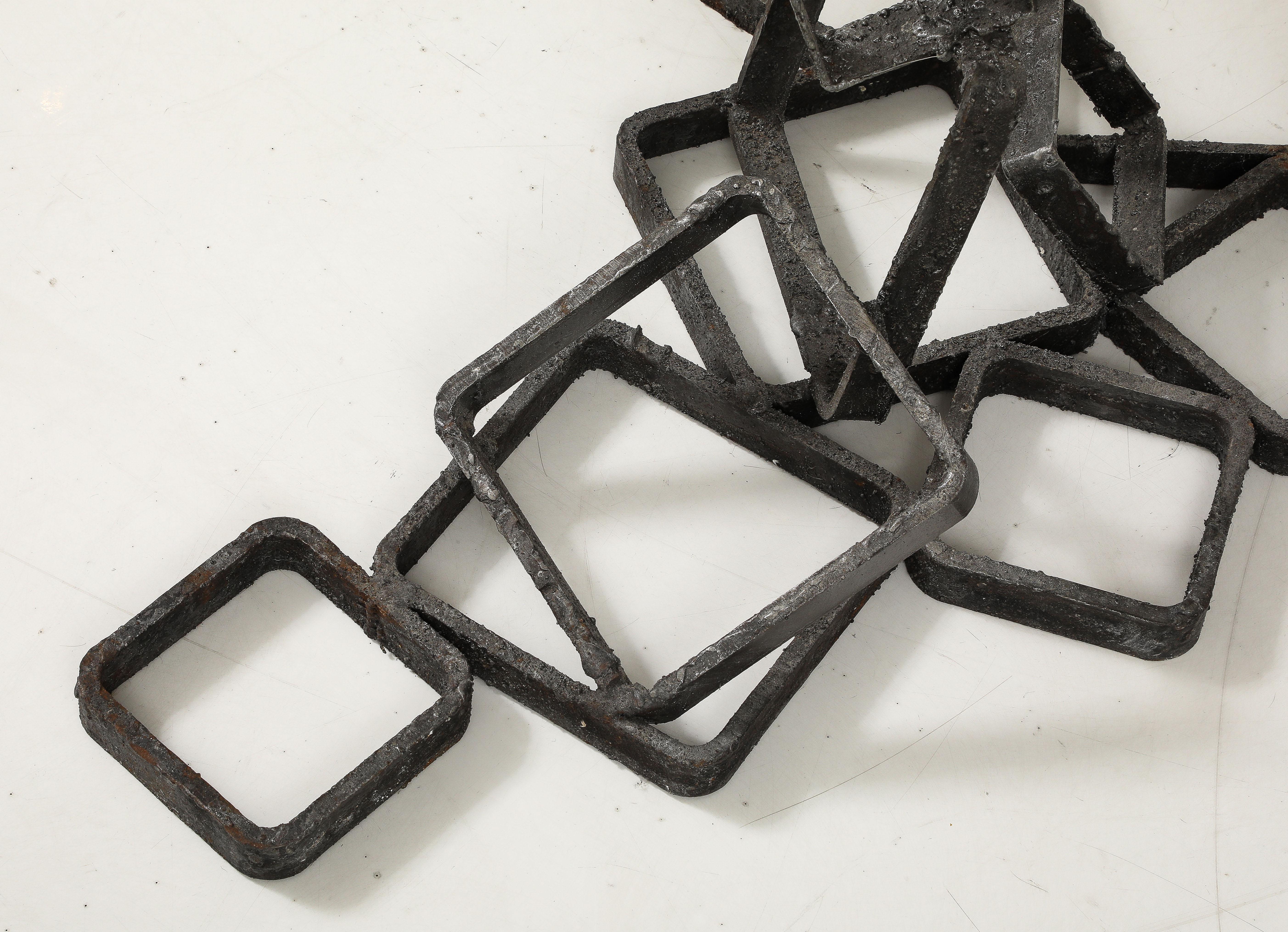 James Bearden Welded Steel Brutalist Console For Sale 9