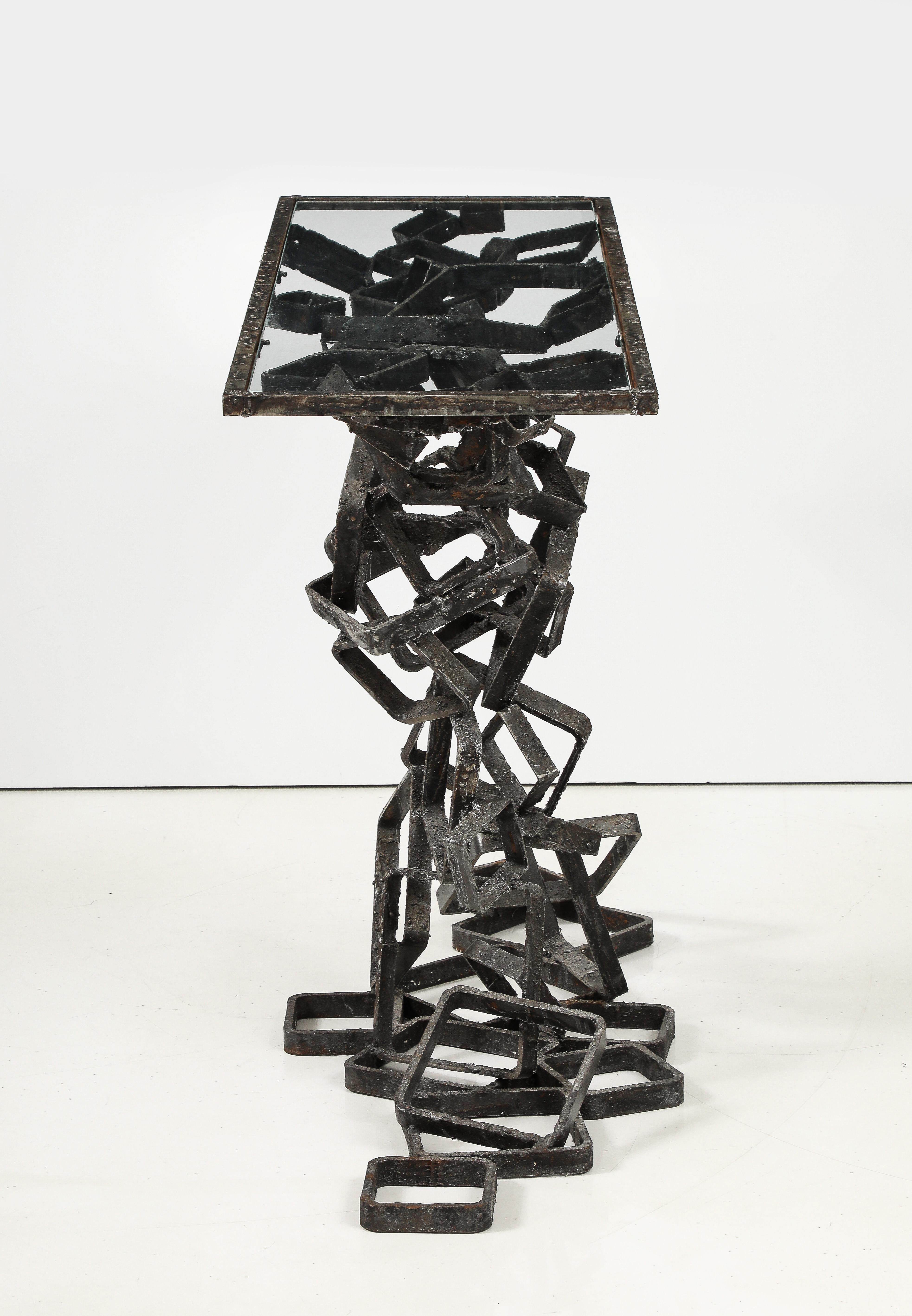 James Bearden Welded Steel Brutalist Console For Sale 2