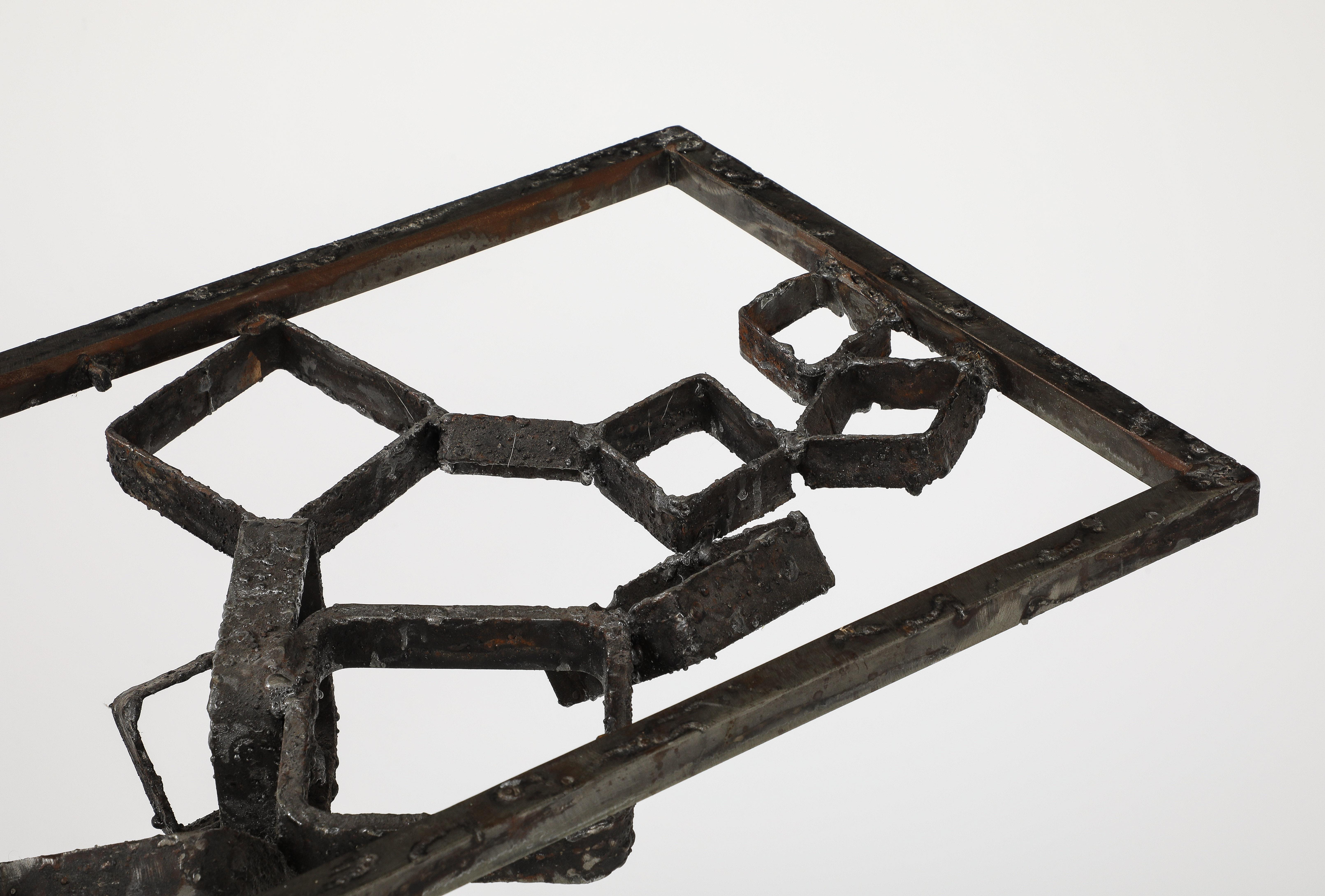James Bearden Welded Steel Brutalist Console For Sale 4