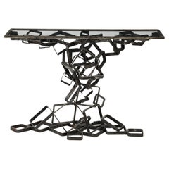 James Bearden Welded Steel Brutalist Console