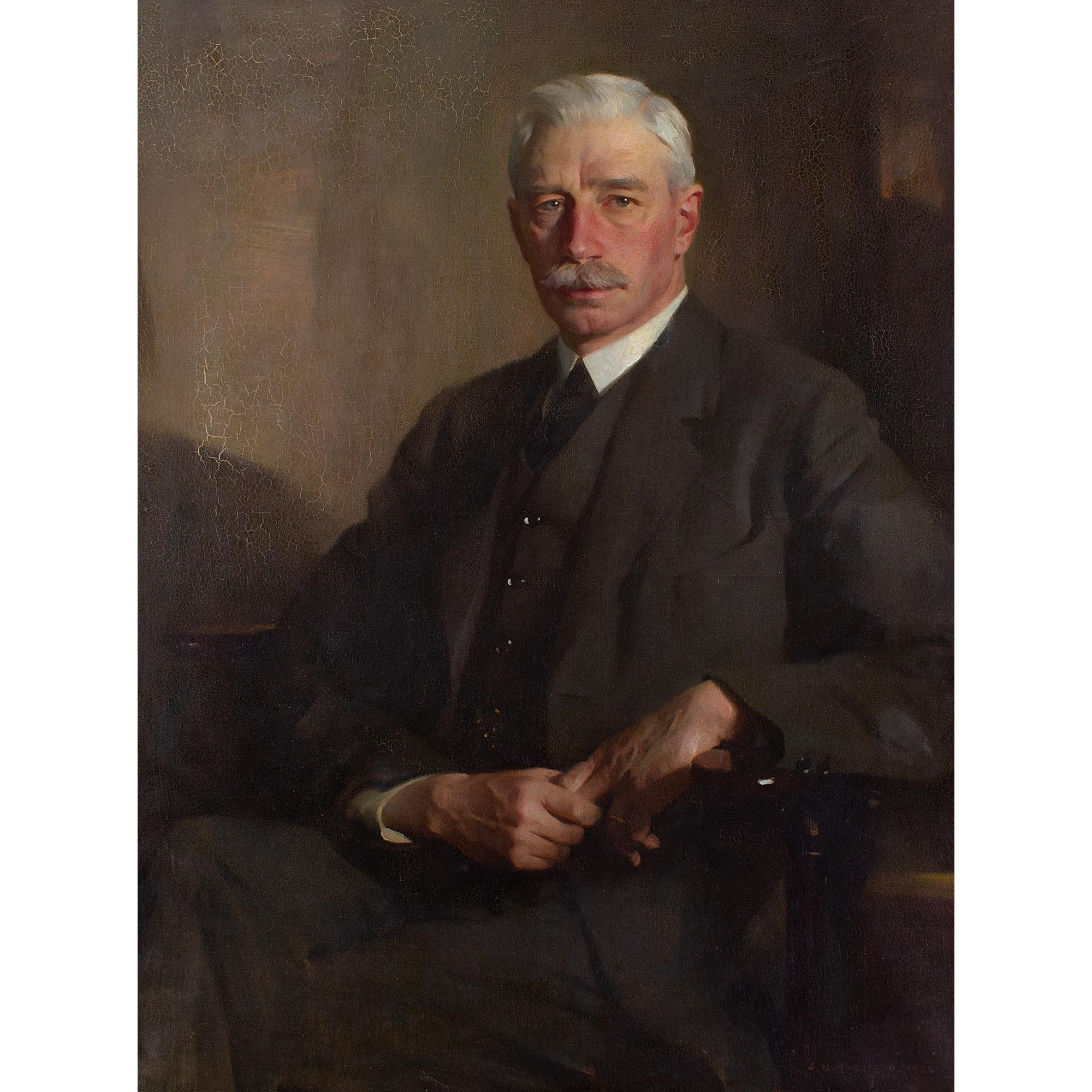James Bell Anderson RSA, Portrait Of A Seated Gentleman, Oil Painting 1