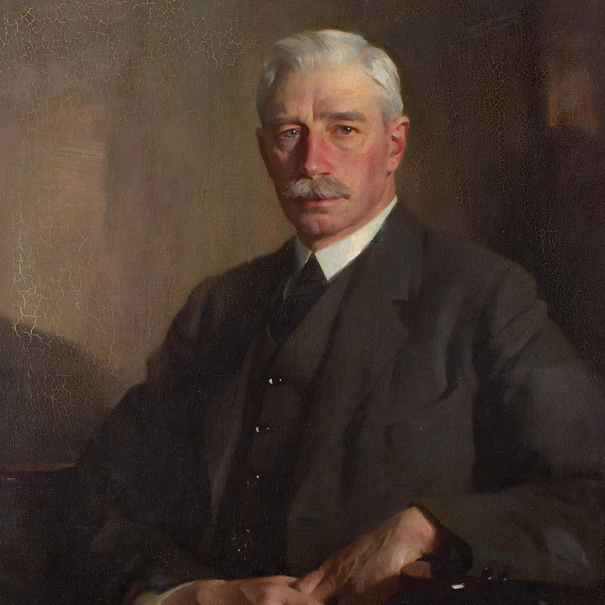 James Bell Anderson RSA, Portrait Of A Seated Gentleman, Oil Painting 5