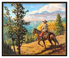 Buckeye James C Blake Original Oil Painting On Canvas Signed Western Landscape
