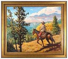 Buckeye James C Blake Original Oil Painting On Canvas Signed Western Landscape