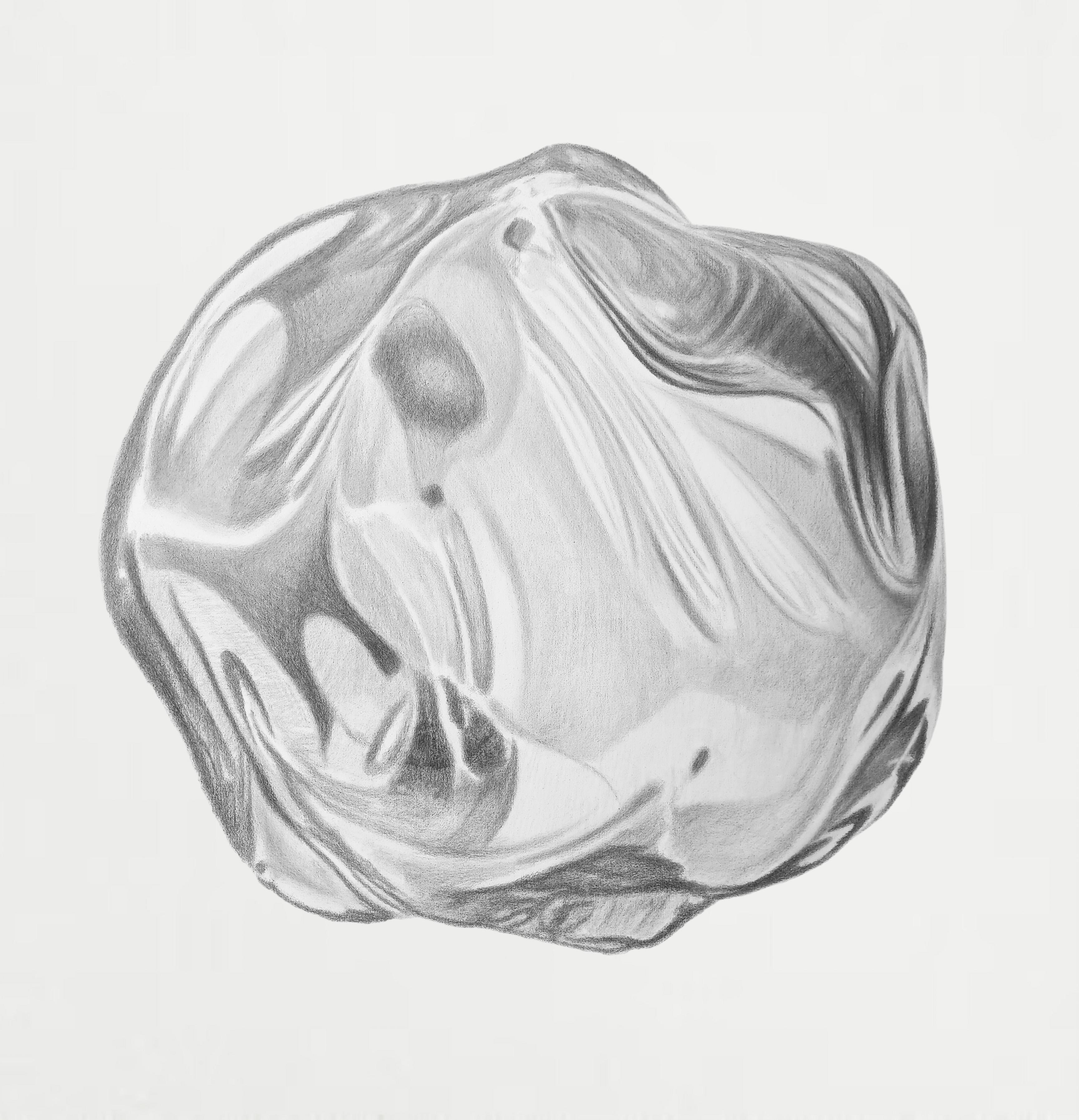 Abstract Painting James Bonachea Guerra - Bola Liquida. Peinture abstraite De la série Le paradis de Platon