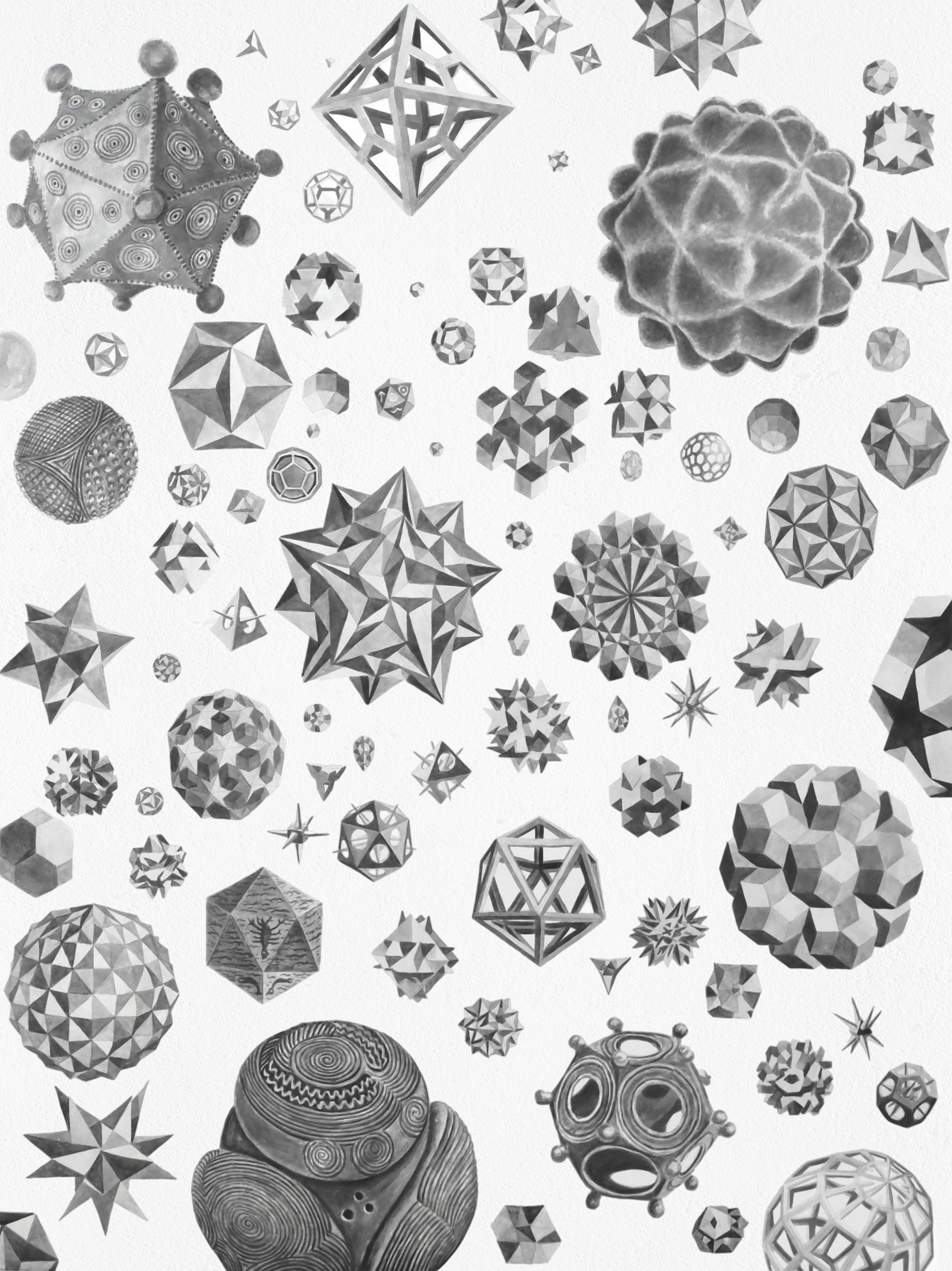 Ciel de Platon 1. Peinture de la série Le ciel de Platon