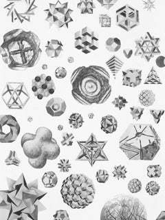Cielo de Platón Set of 4 drawings. Painting From the series Plato’s Heaven