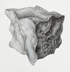 Cubo suave. Peinture De la série Le paradis de Platon