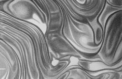 Fluidos. Painting From the series Plato’s Heaven.  Charcoal on canvas