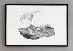 Meteorito impulsado por el viento. Framed. From the series Plato’s Heaven