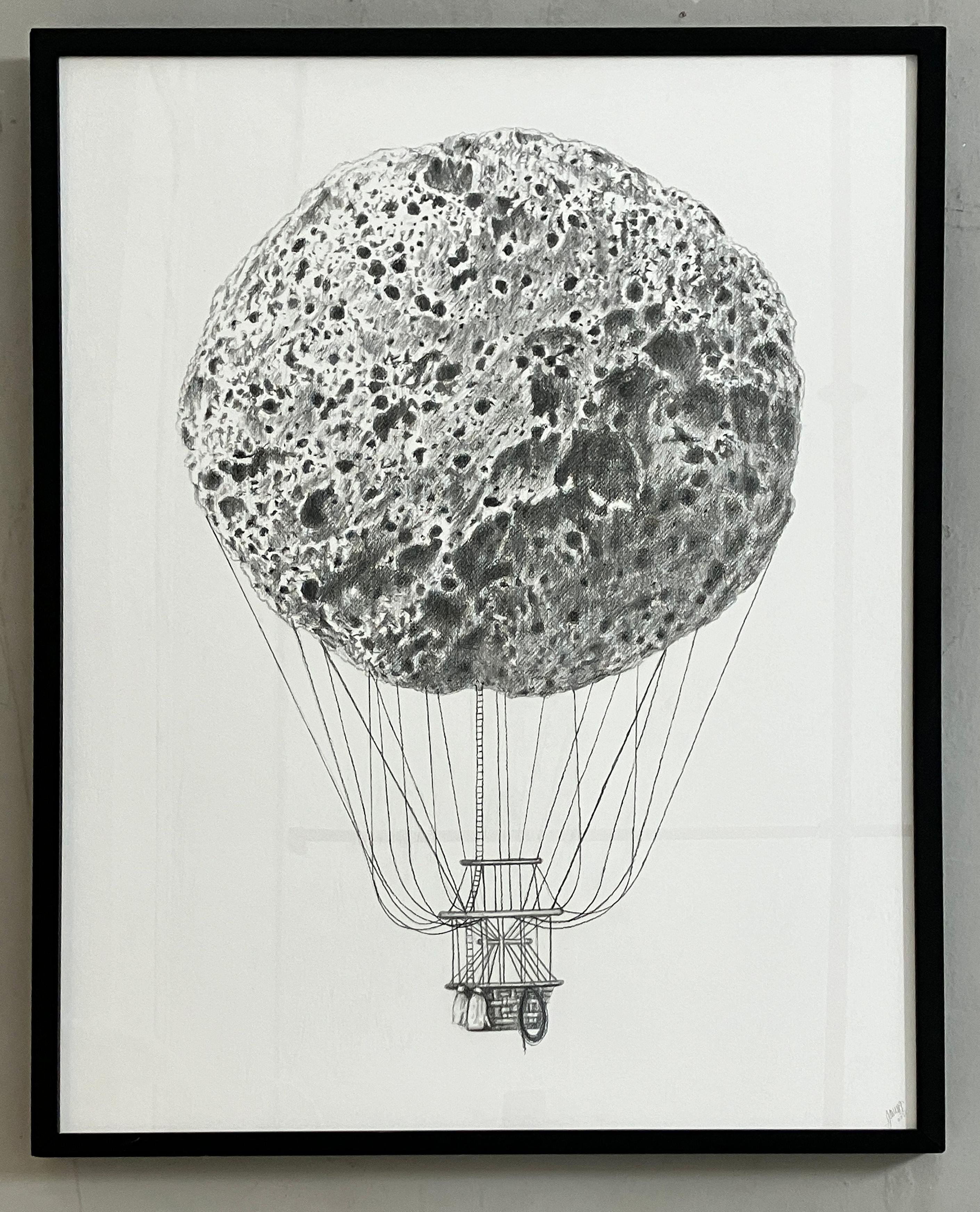 Viaje redondo. Enmarcado. Pintura De la serie El cielo de Platón en venta 1