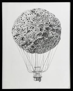 Viaje redondo. Framed. Painting From the series Plato’s Heaven