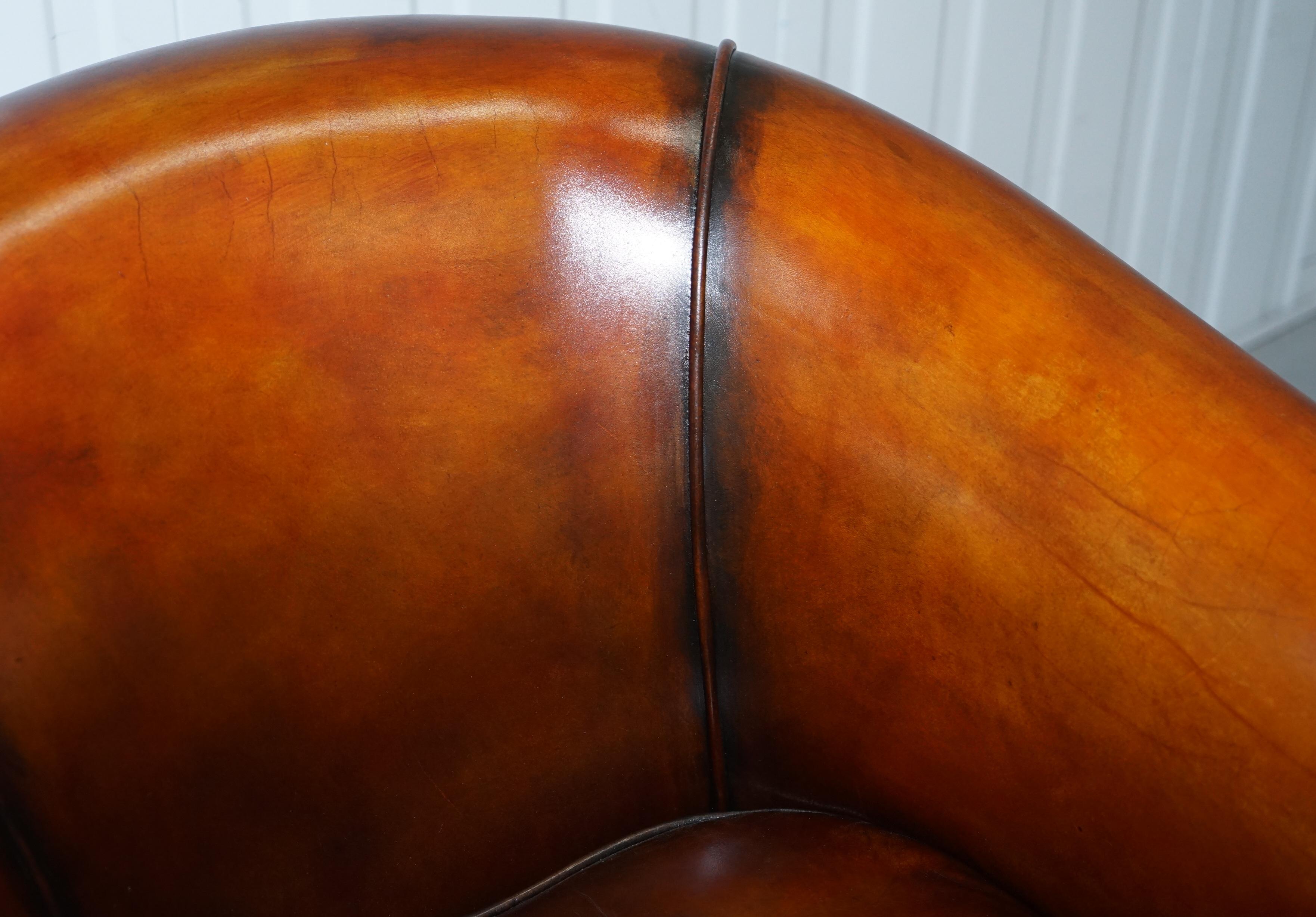 English James Bond 007 Armchair from Spectre Leather Chairs of Bath Fully Restored