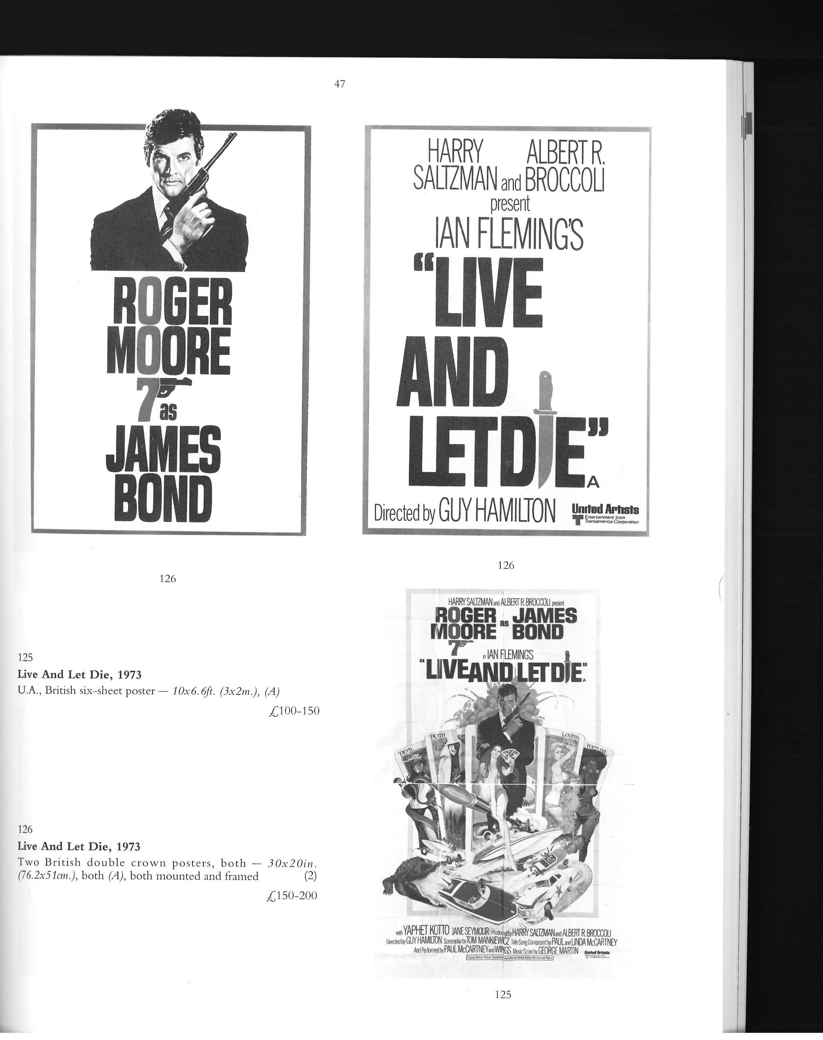 James Bond 007, Catalogue de vente Christies de septembre 1998 (livre) en vente 4