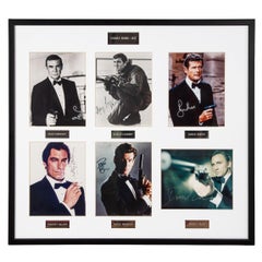 Signatures de James Bond 007 - Connery, Lazenby, Moore, Dalton, Brosnan, Craig