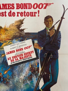 JAMES BOND 007 Original Vintage Französisch Filmplakat, ca. 1969