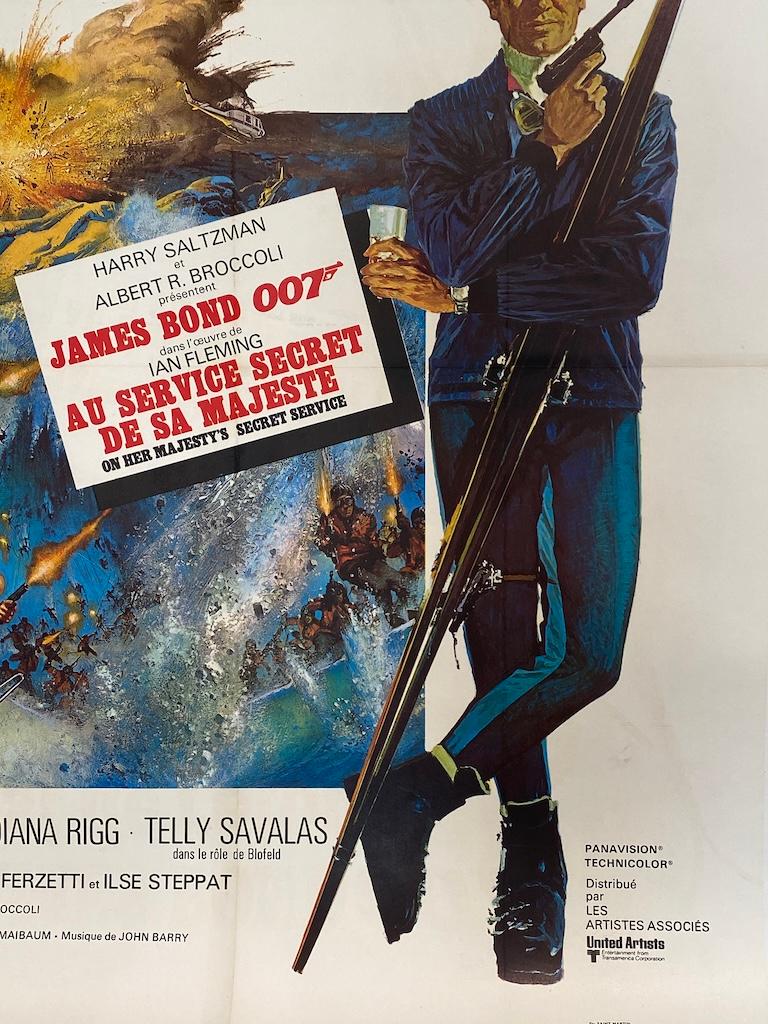 JAMES BOND 007 Cartel original francés de época, c. 1969 Moderno de mediados de siglo en venta