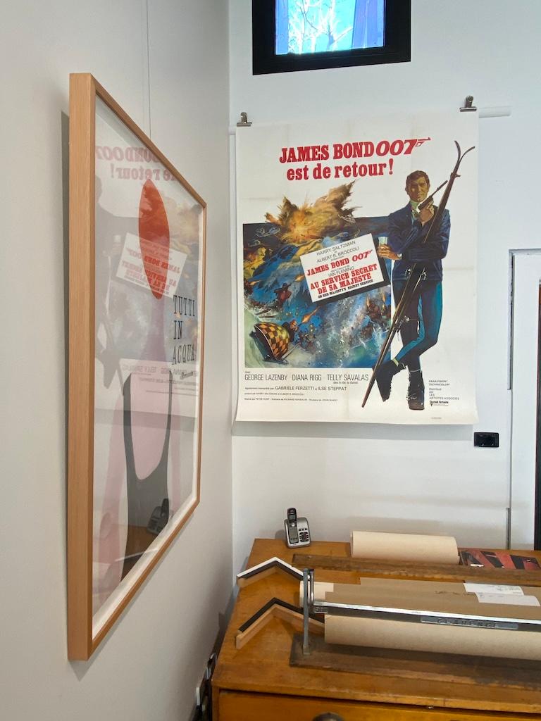 JAMES BOND 007 Cartel original francés de época, c. 1969 mediados del siglo XX en venta