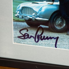 James Bond 007 Sean Connery Aston Martin Db5 Framed Photograph with Signature