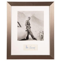 Used James Bond 007 Sean Connery Aston Martin DB5 Framed Photograph with Signature