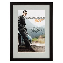 James Bond 007 Sean Connery Aston Martin Db5 Framed Photograph with Signature