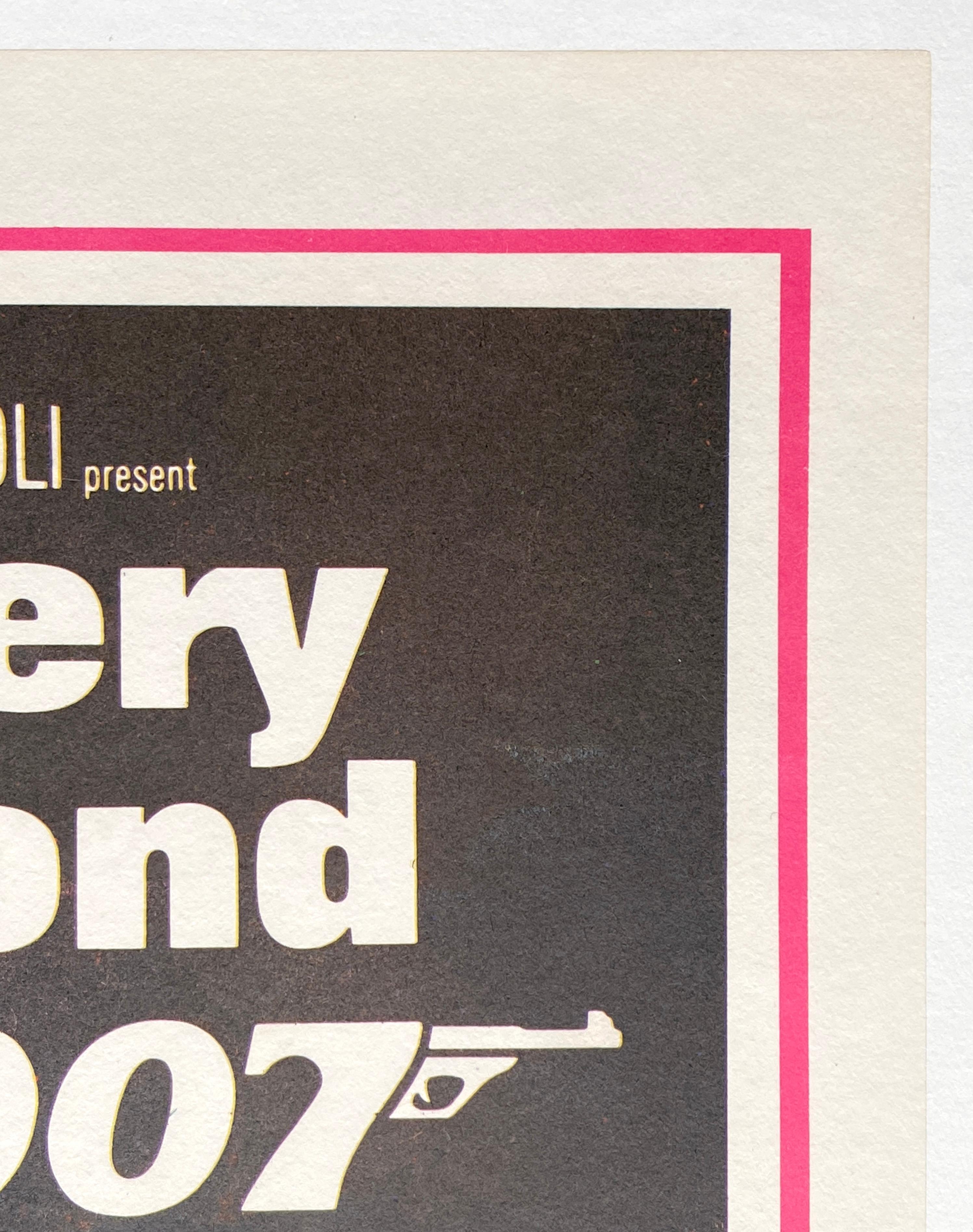 James Bond 'Diamonds Are Forever' Original Vintage Australian Movie Poster, 1971 In Good Condition In Devon, GB