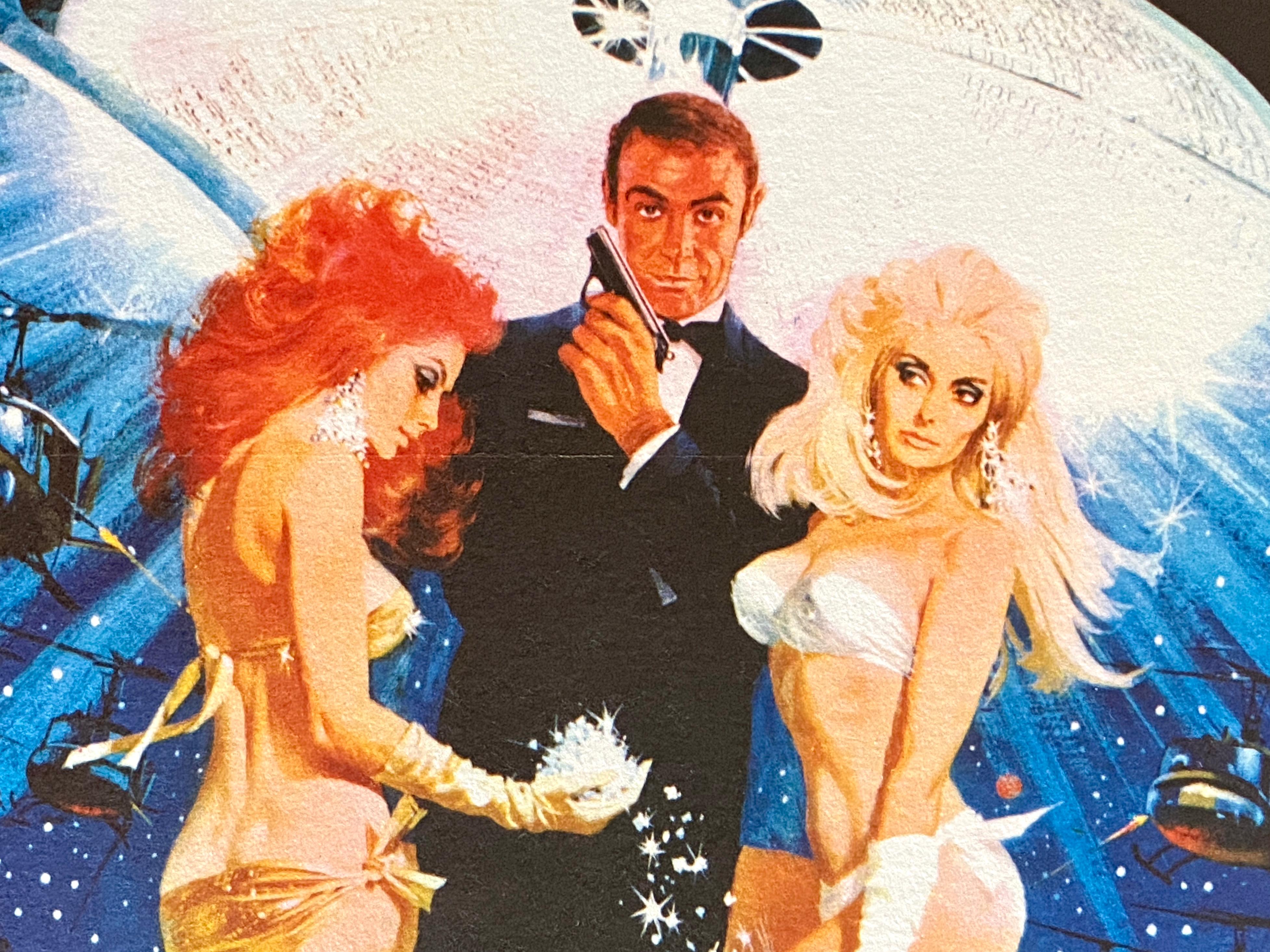 Paper James Bond 'Diamonds Are Forever' Original Vintage Australian Movie Poster, 1971