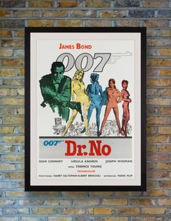 James Bond "Dr. No" Póster original de época, Yugoslavia, 1962