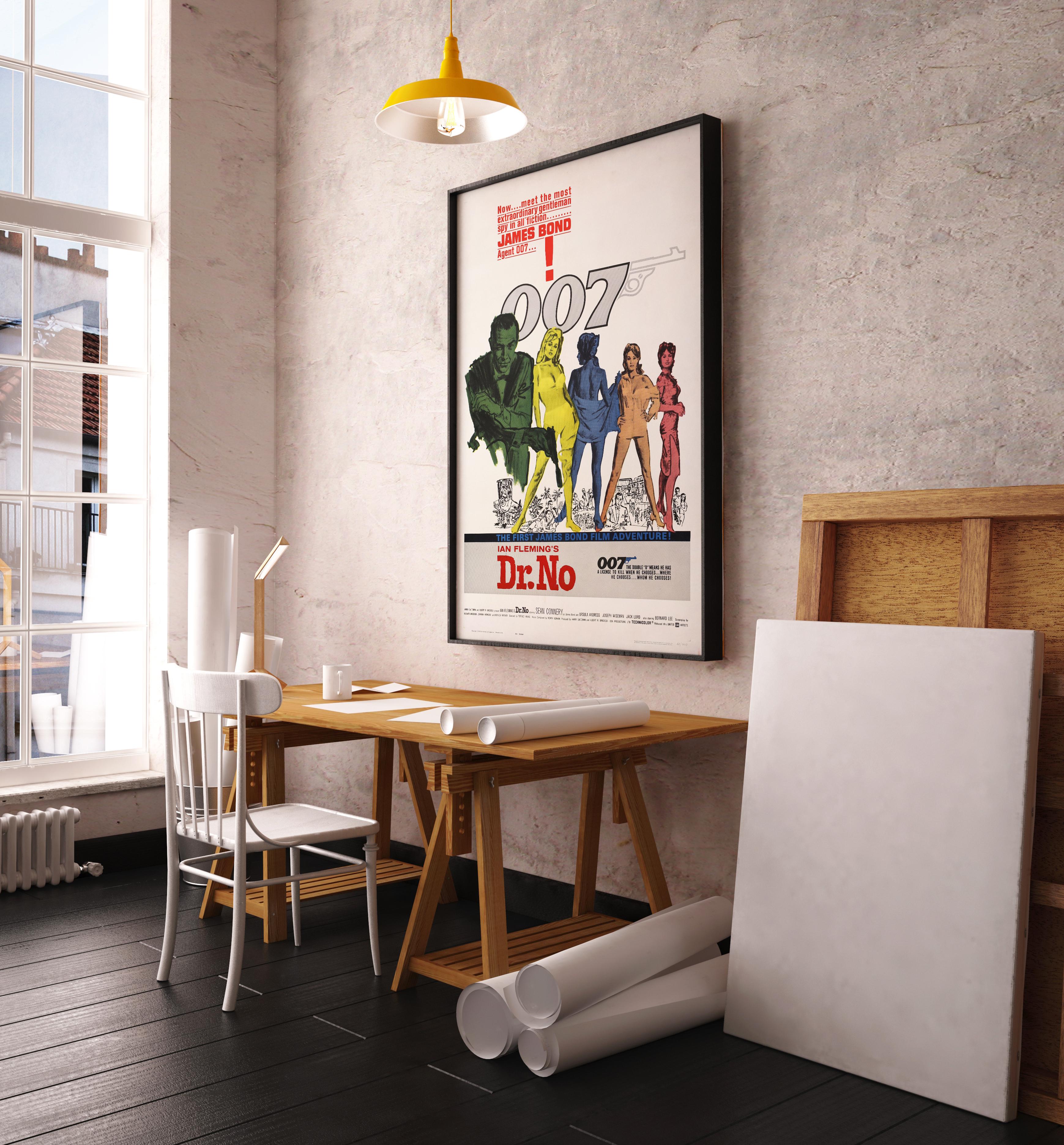 Post-Modern James Bond 'Dr. No' Original Vintage US One Sheet Movie Poster, 1962 For Sale