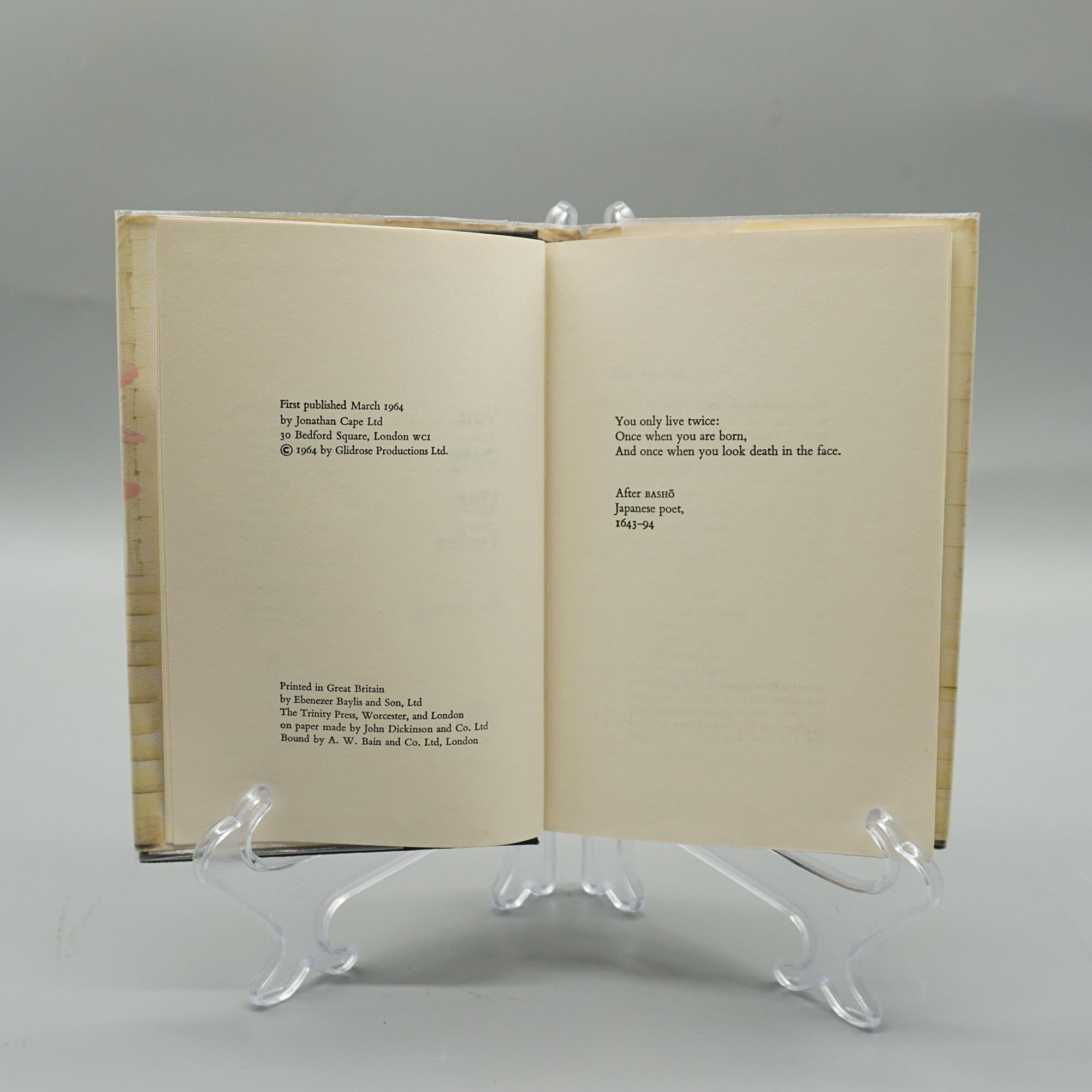 Première édition « You Only Live Twice » de James Bond par Ian Fleming en vente 1