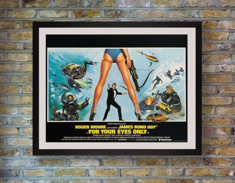 James Bond "For Your Eyes Only" Original Vintage Movie Poster, British