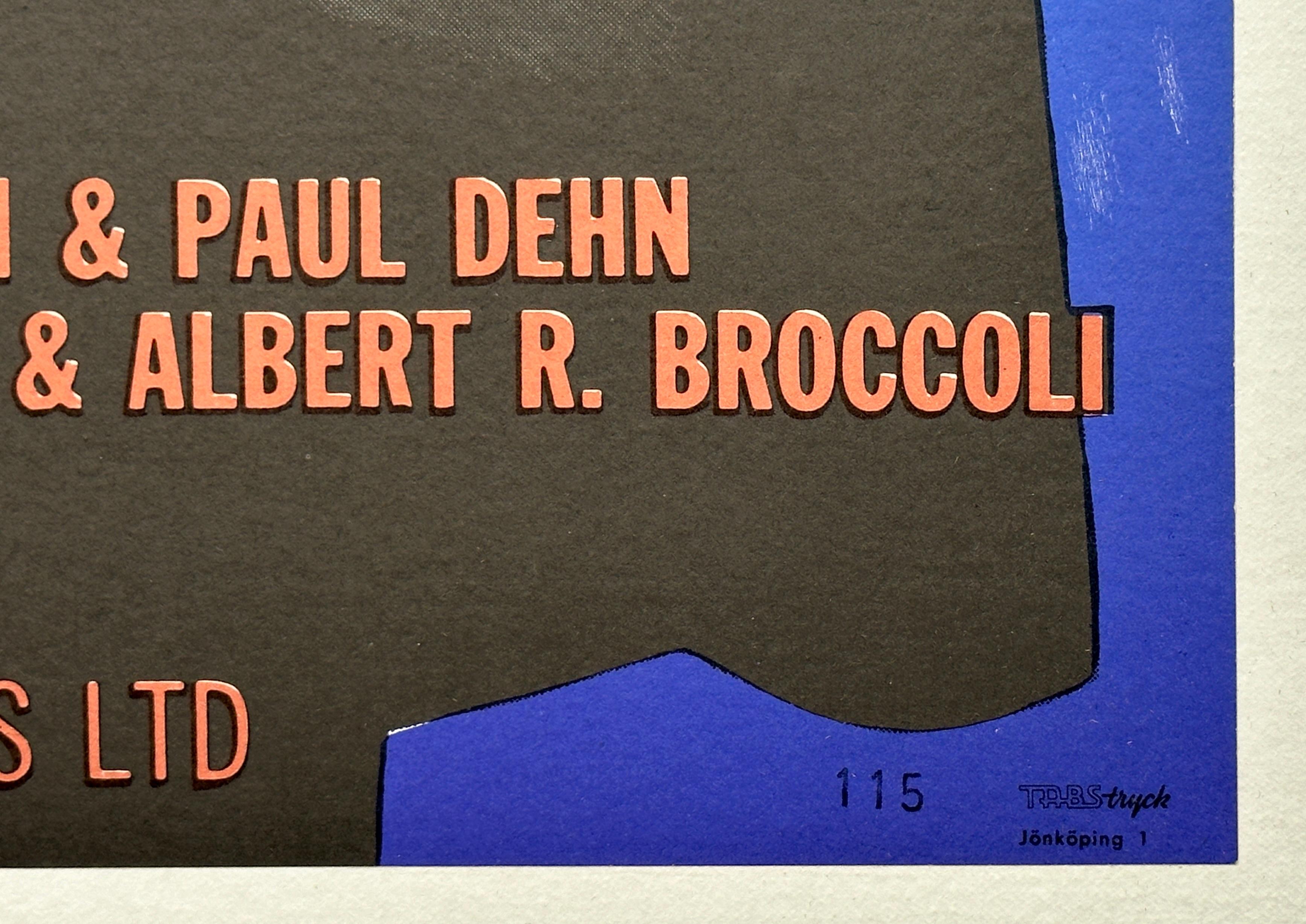 Poster cinematografico originale di James Bond 