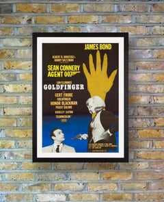 James Bond „Goldfinger“ Original-Vintage-Filmplakat, schwedisch, 1967