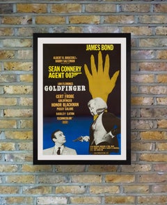 James Bond 'Goldfinger' Original Vintage Movie Poster, Swedish, 1967