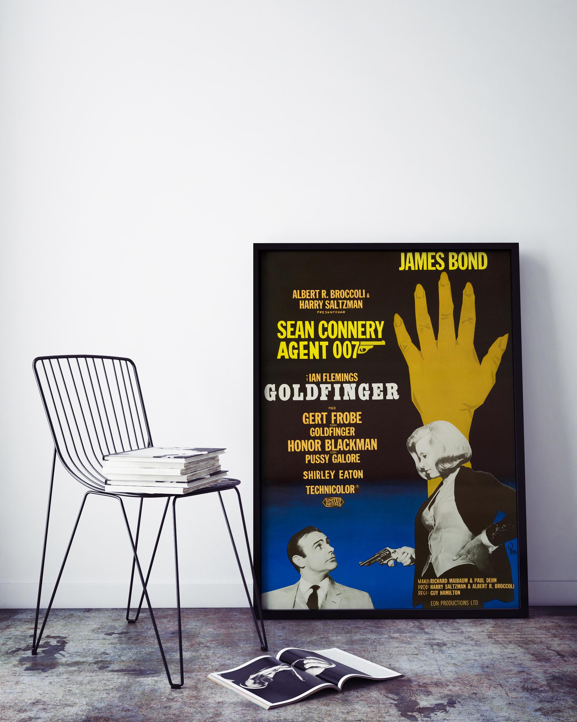 goldfinger james bond poster