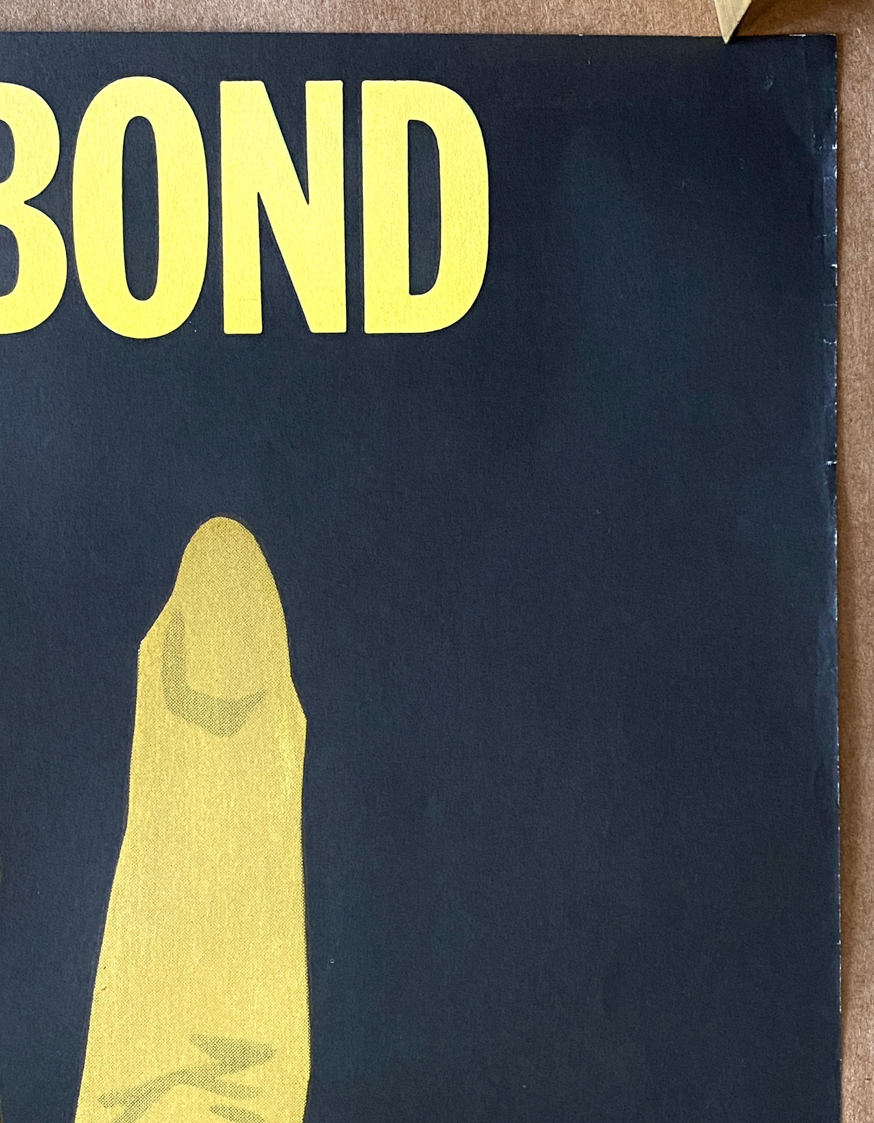Mid-20th Century James Bond 'Goldfinger' Original Vintage Movie Poster, Swedish, 1967
