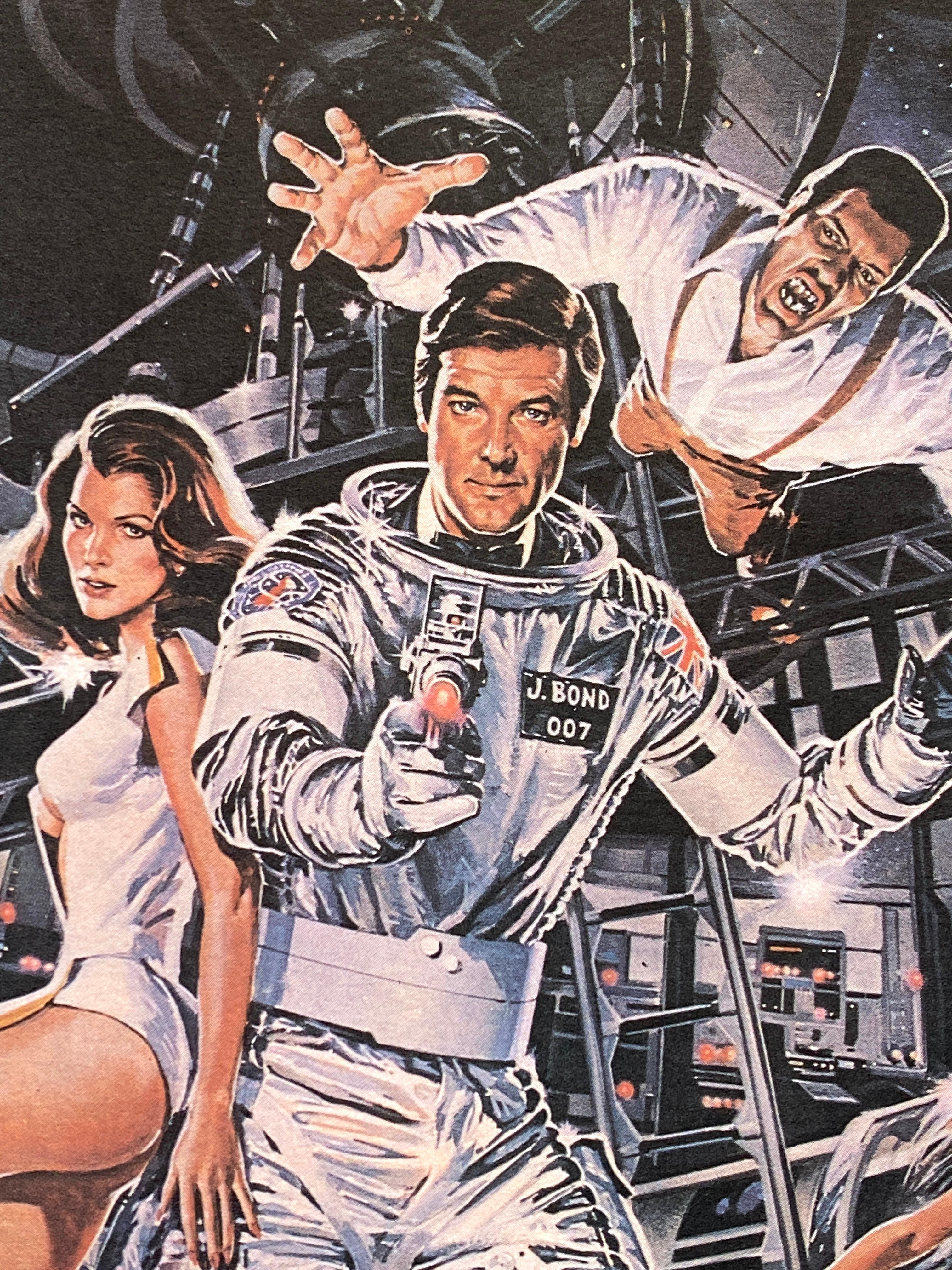 Late 20th Century James Bond 'Moonraker' Original Vintage Australian Daybill Movie Poster, 1979 For Sale