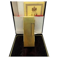 James Bond Rare Iconic Antique and Elegant Dunhill 18K Gold Plated Circa 1980s 