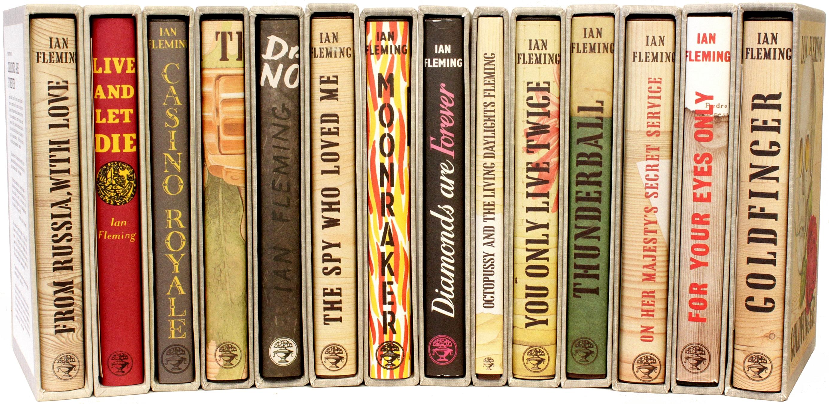 Late 20th Century James Bond Series by Ian Fleming, Facsimile First Edition Library, 14 Volumes