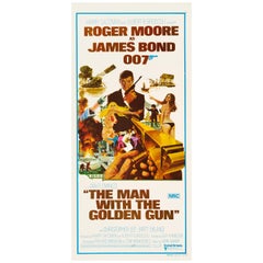 James Bond "The Man With The Golden Gun" Australian Daybill Movie Poster, 1974