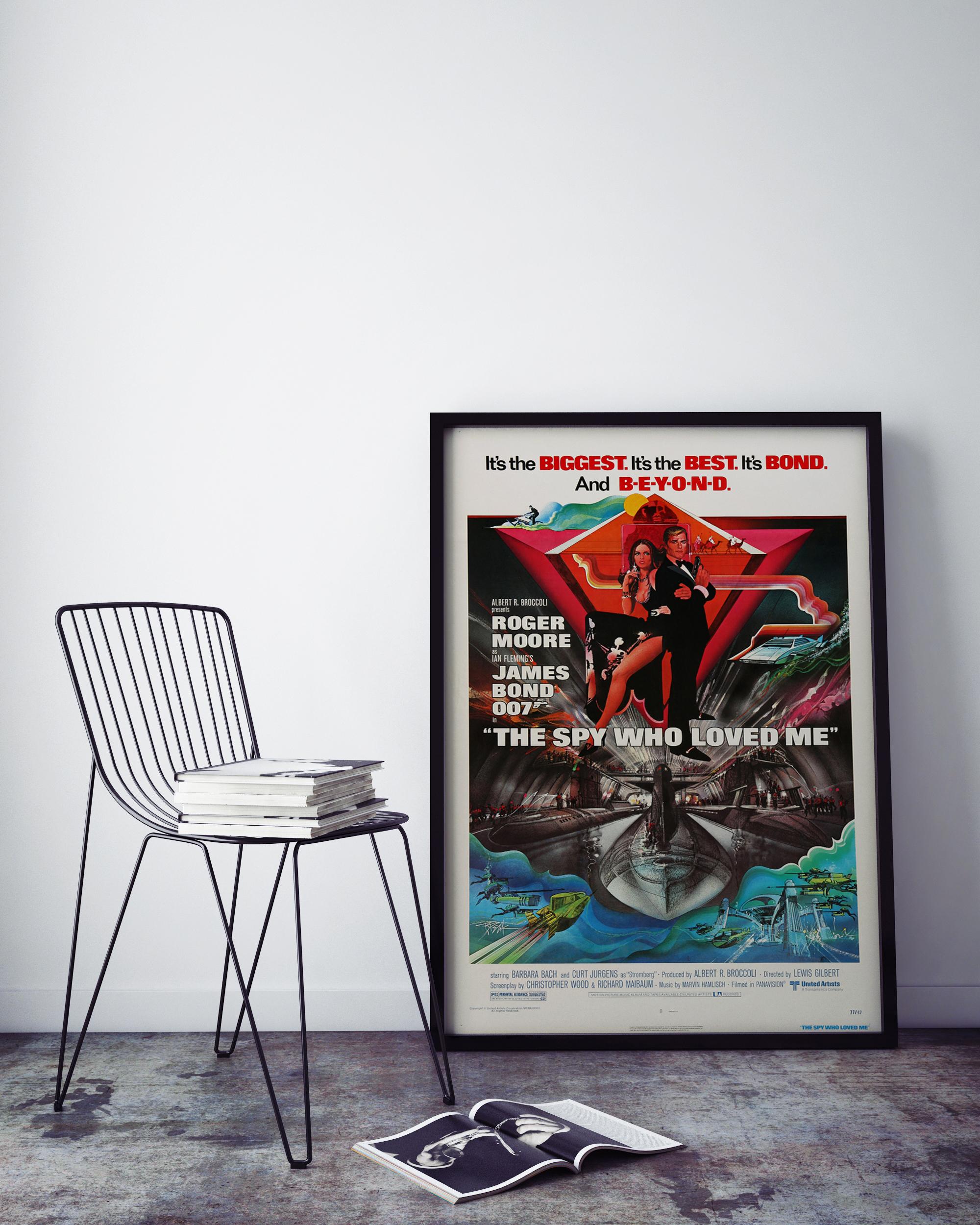 James Bond „Der Spion, der mich liebte“, Original-Vintage-Filmplakat, amerikanisch, 1977 (Postmoderne) im Angebot