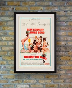 James Bond 'You Only Live Twice' Original Vintage Movie Poster, 1967