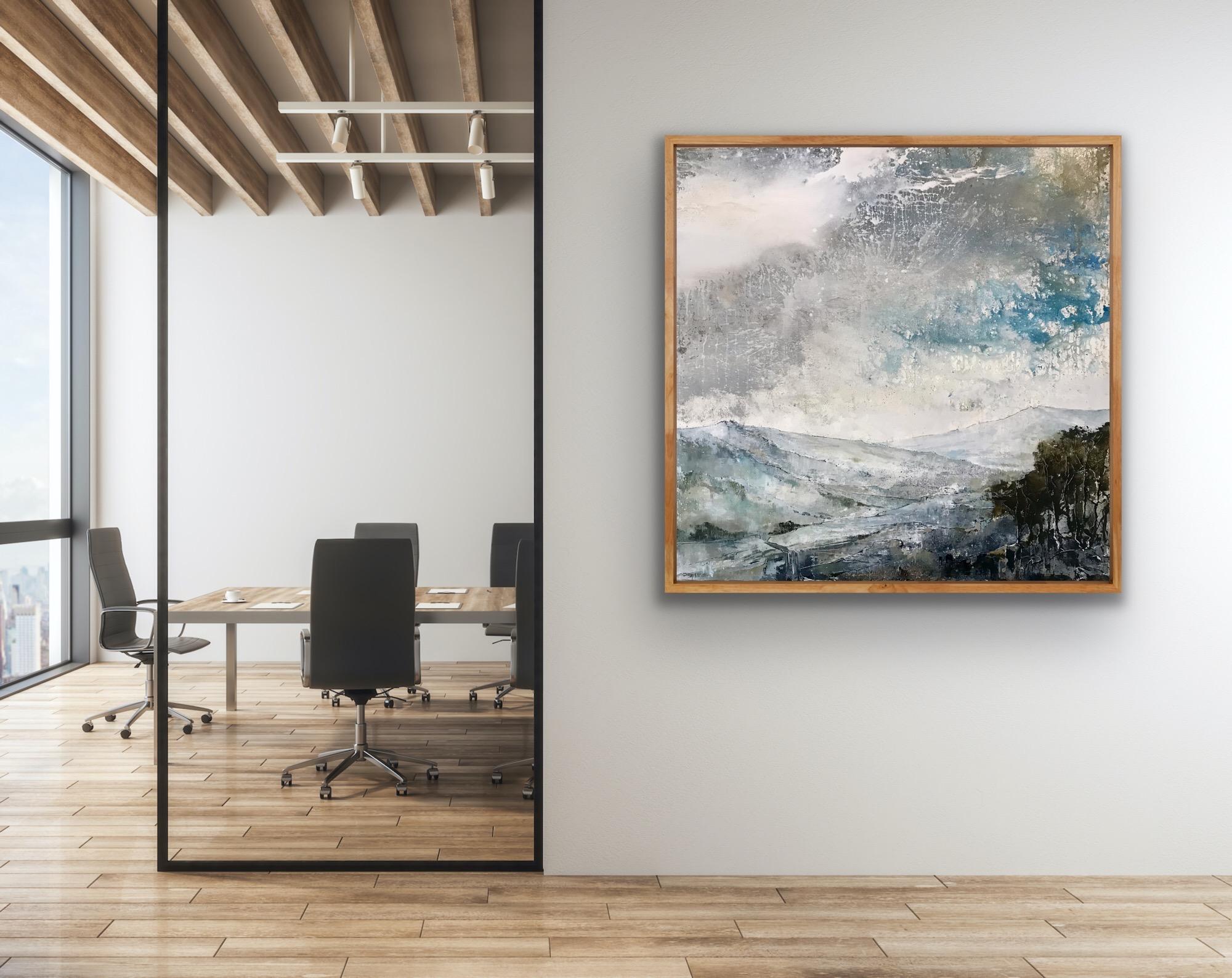 James Bonstow, Delamore IV, peinture de paysage abstrait originale 12