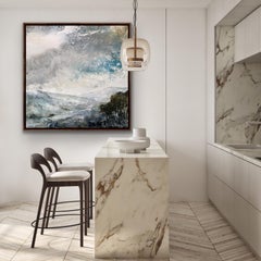 James Bonstow, Delamore IV, dipinto originale di paesaggio astratto